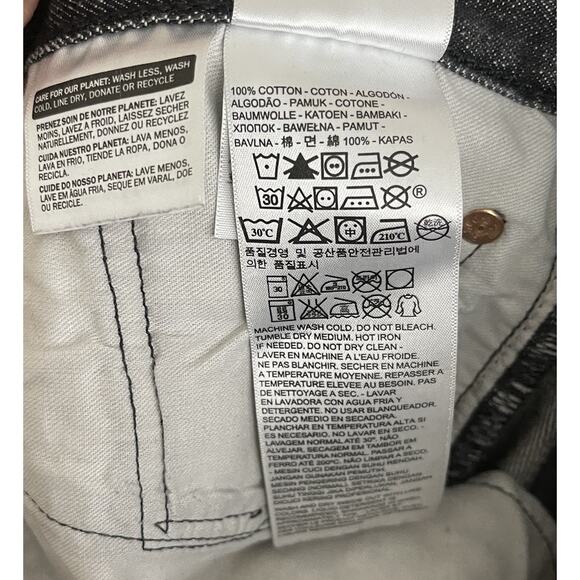 Levi’s 501 Jeans White Oak Cone Denim Men’s Size 34x32 (34x29)Button Fly Patched - Picture 14 of 14